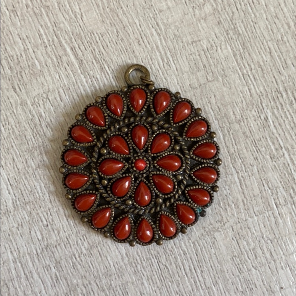 Ruby stone charm